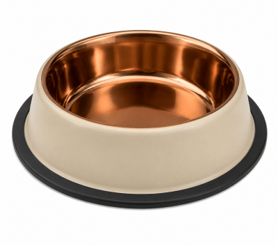 PLATO METALICO BEIGE