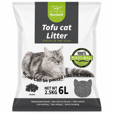 NUNBELL ARENA TOFU PARA GATO CARBÓN 2.5 KG / 6 L