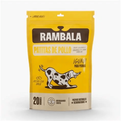 Rambala Treats Patas de Pollo para Perros 20 Unidades