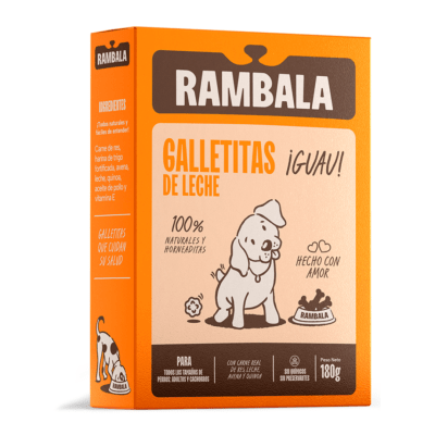Rambala Galletas de Leche para Perros 180 g
