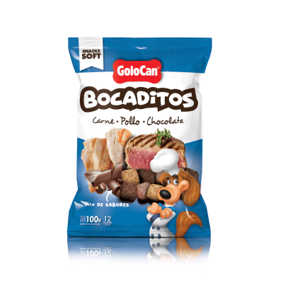 GOLOCAN BOCADITOS JAMON QUESO Y CHOCOLATE 100GR