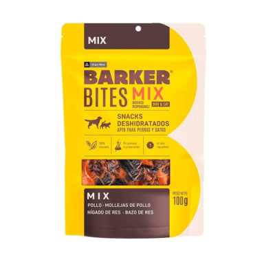 BARKER BITES MIX DESHIDRATADO 100GR