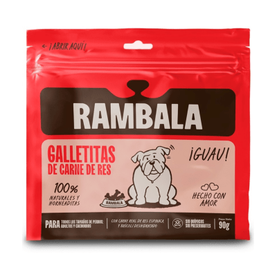 Rambala Galletas de Carne de Res para Perros 90 g