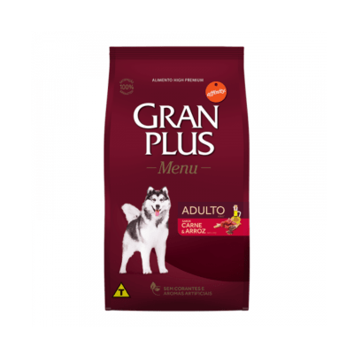 GRAN PLUS MENU ADULTO CARNE Y ARROZ 15KG
