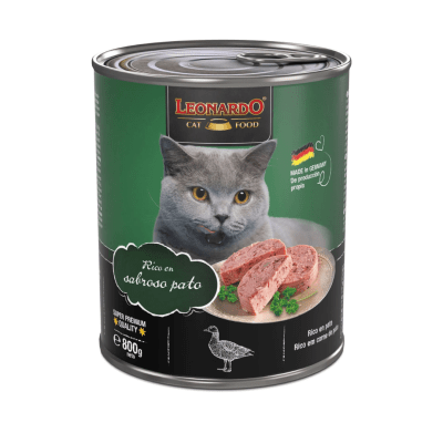 LEONARDO Lata Cat Pato 800 g