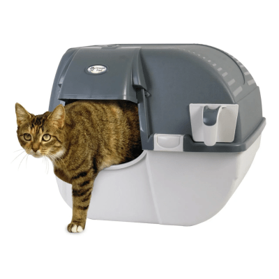 Arenero Autolimpiable para Gatos Omega Paw Roll'n Clean Large