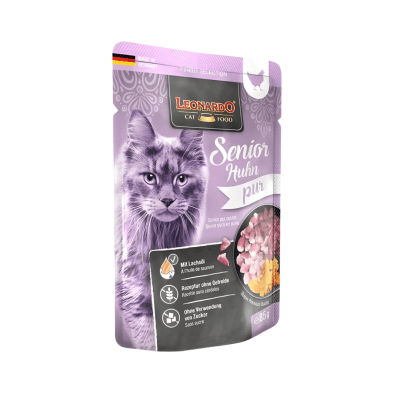 LEONARDO Pouch Cat Senior Puro Pollo 85 g