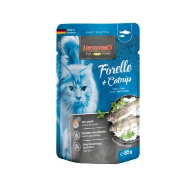 LEONARDO Pouch Cat Trucha + Catnip 85 g