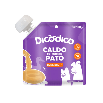 DicoDico Caldo de Huesos de Pato para Perros y Gatos 100 g