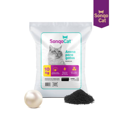SONQOCAT ARENA PARA GATOS PERLADA CARBON 25KG