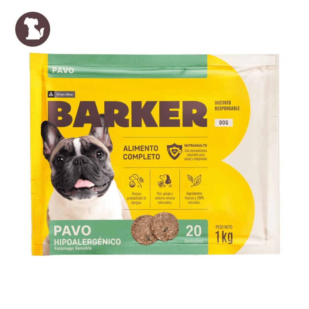 BARKER HAMBURGUESA DE PAVO 1KG1