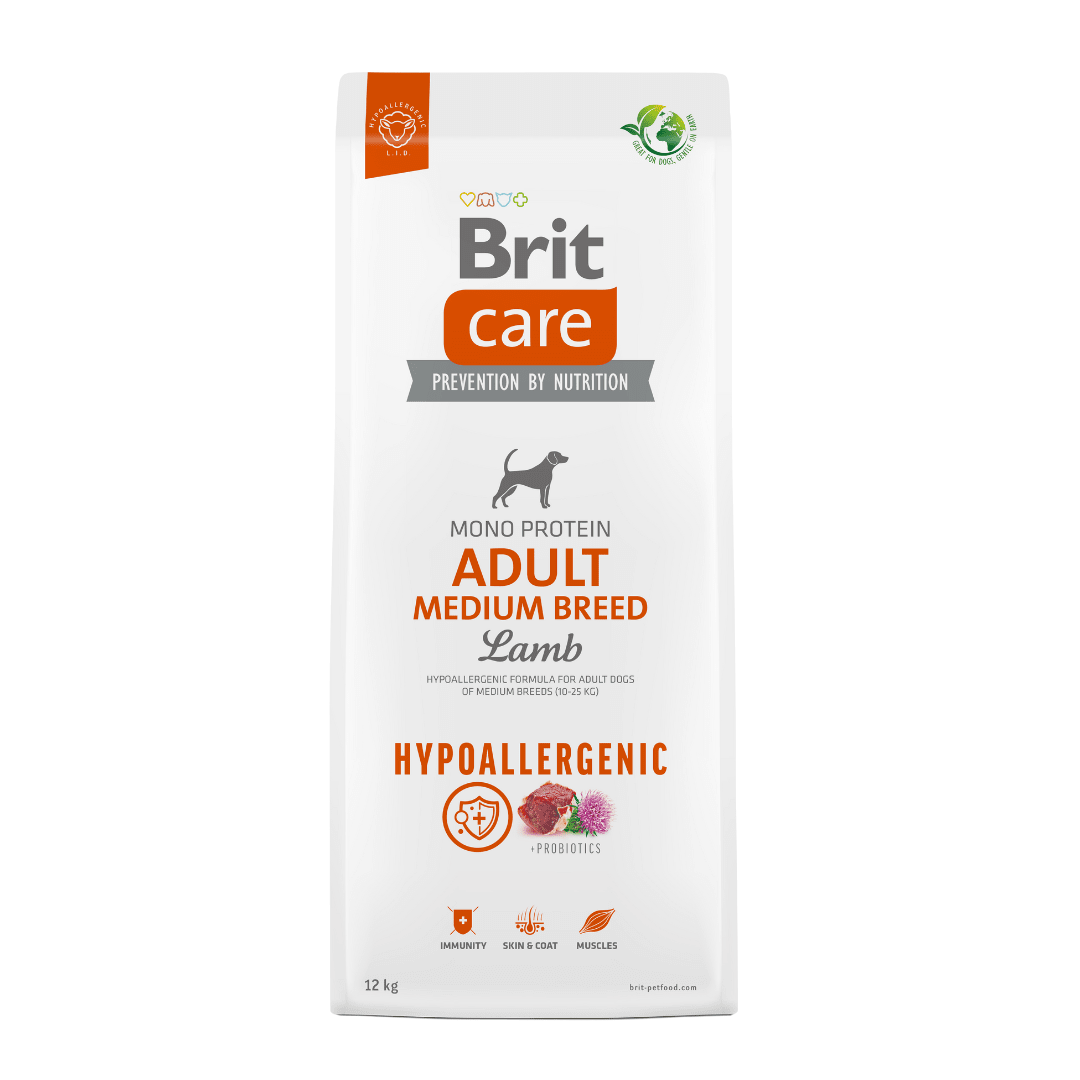 BRIT CARE ADULT MEDIUM LAMB&R 12 KG1
