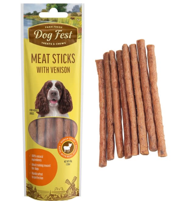 DOG FEST MEAT STICKS VENISON 45GR1