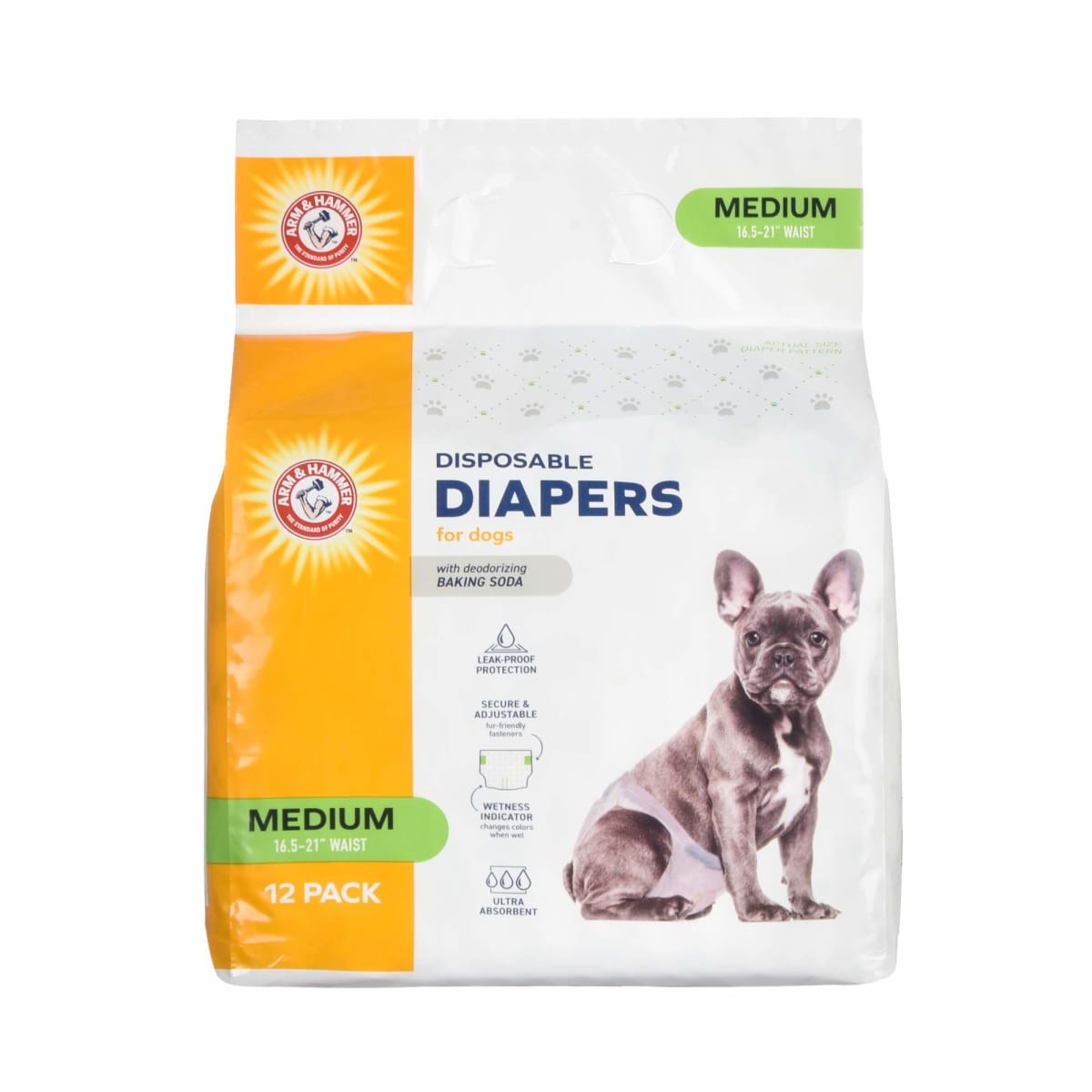 ARM & HAMMER PAÑALES DESECHABLES MEDIUM DOG X 12 UND1