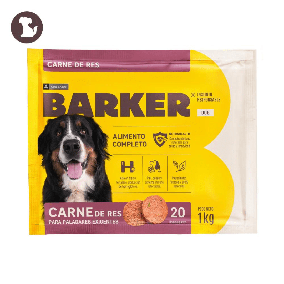 BARKER HAMBURGUESA DE RES 1KG1