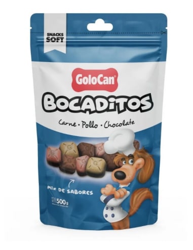 GOLOCAN BOCADITOS CARNE POLLO CHOCOLATE 500GR1