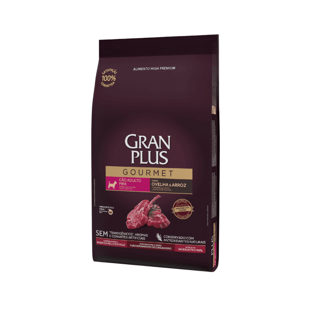 GRAN PLUS GOURMET PERRO MINI ADULTO CORDERO Y ARROZ 10KG1