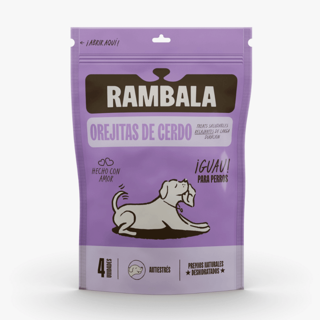 Rambala Treats Orejas de Cerdo para Perros 4 Unidades1