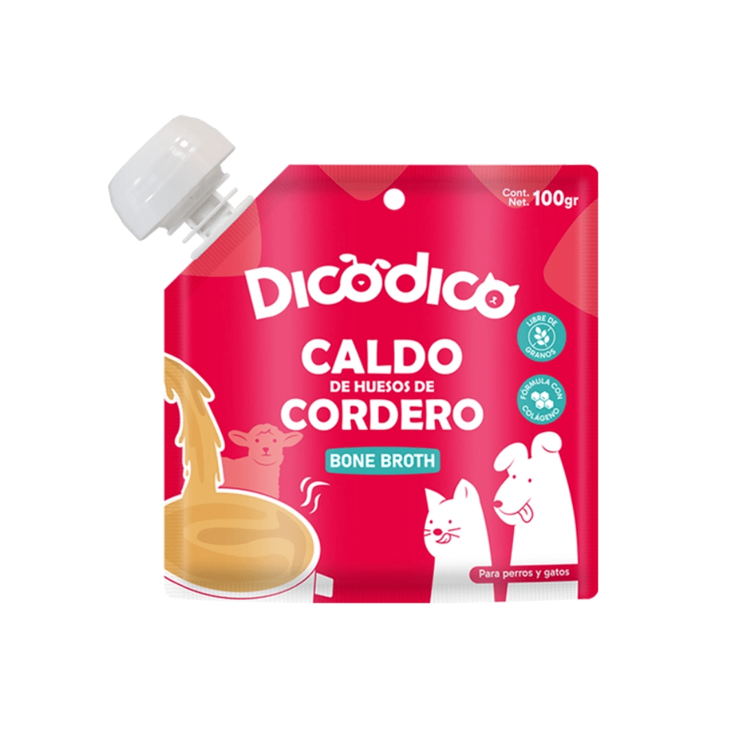 DicoDico Caldo de Huesos de Cordero para Perros y Gatos 100 g1