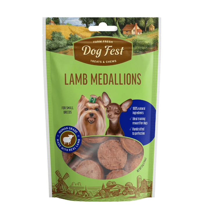 DOG MINI LAMB MEDALLONES 55GR1