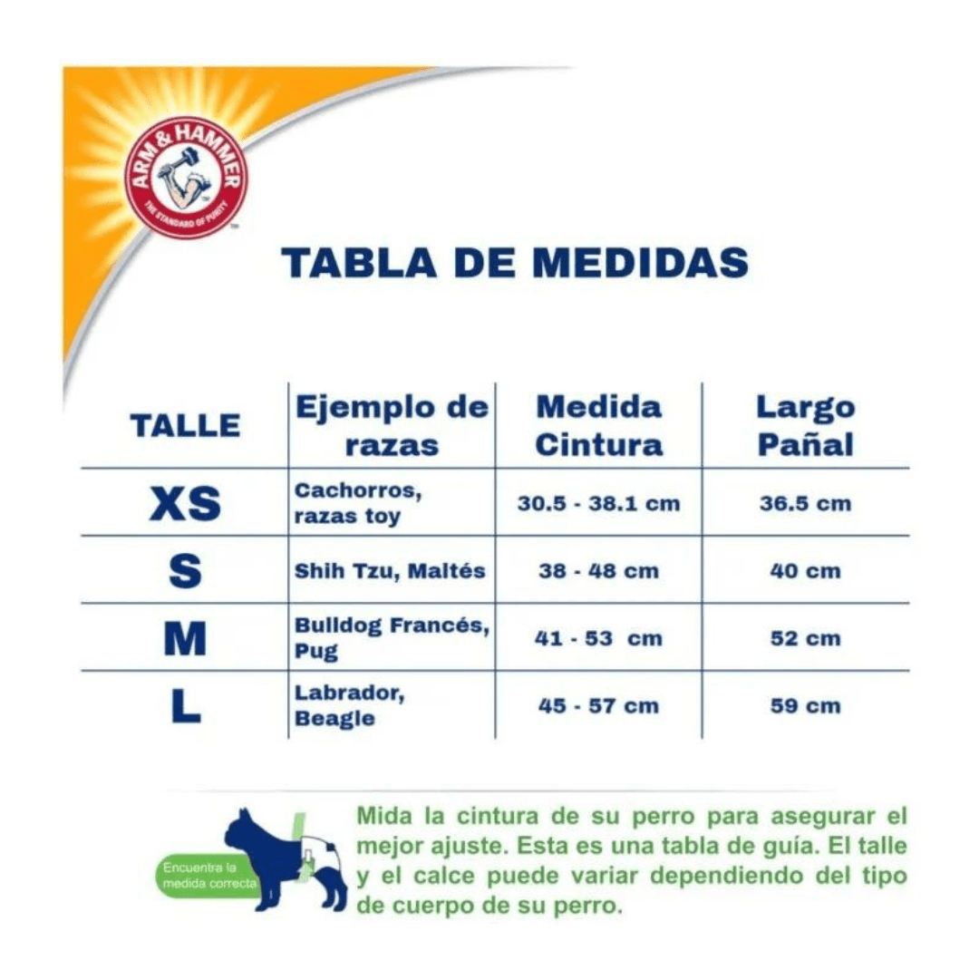 ARM & HAMMER PAÑALES DESECHABLES MEDIUM DOG X 12 UND2