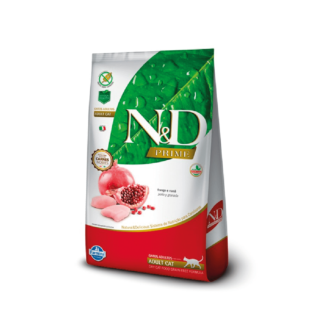 N&D ADULTO CAT POLLO Y GRANADA  7.5KG1