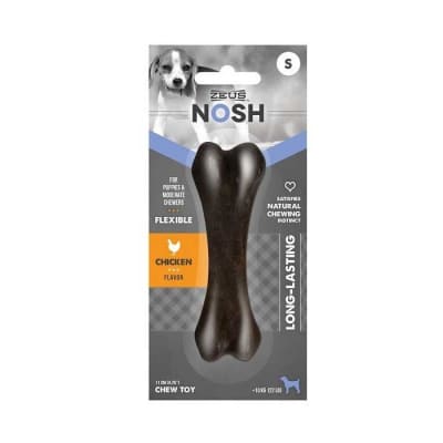 Juguete Perro Zeus Nosh Hueso Flex Cachorro Pollo