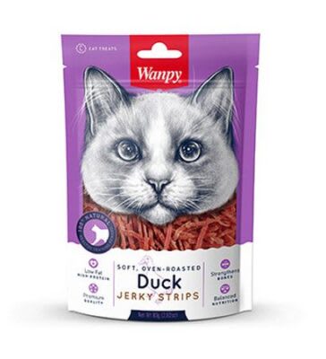 Wanpy Duck Jerky Strips For Cats