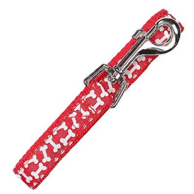 Correa Perro Pawise Trailla Diseno Rojo