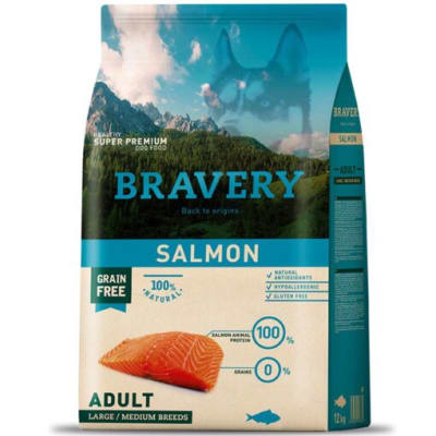 Bravery Salmon Adult Large/Medium Breeds