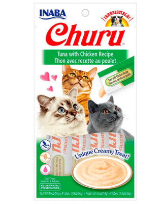 Snack Gato Churu Atun con Pollo