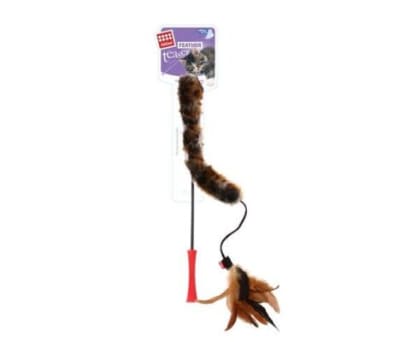 Juguete Gato Gigwi Varilla Feather Teaser Felpa