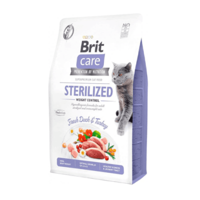 Alimenrt Gato Brit Care Grain Free Sterilized Weight Control (2kg / 7kg)1