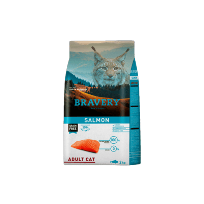 Alimento Gato Bravery Salmon Adult1
