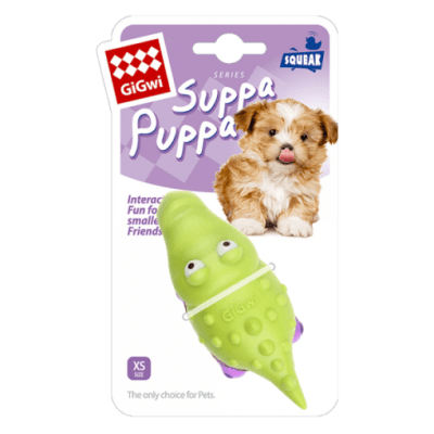 Juguete Perro Gigwi Suppa Puppa Cocodrilo Verde/Morado