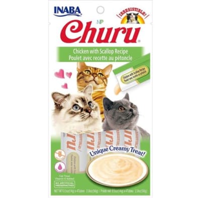 Snack Gato Churu Pollo con Ostiones