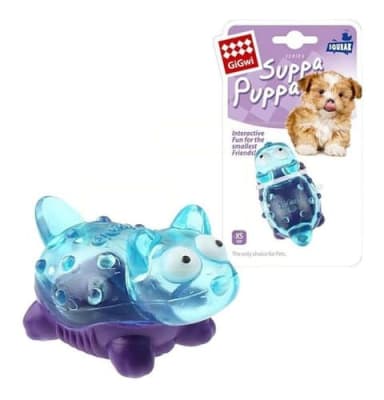 Juguete Perro Gigwi Suppa Puppa Gato Morado/Celeste
