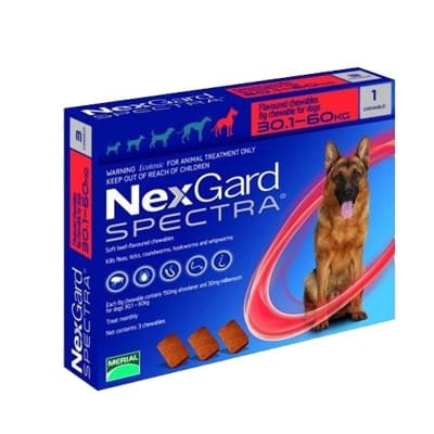 Antiparasitario Interno y Externo Perros Nexgard Spectra 30-60kg