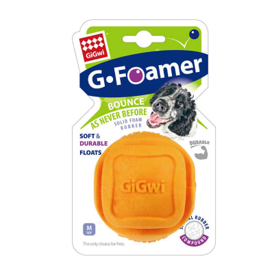 Juguete Perro Gigwi Pelota Foamer TPR Naranja1