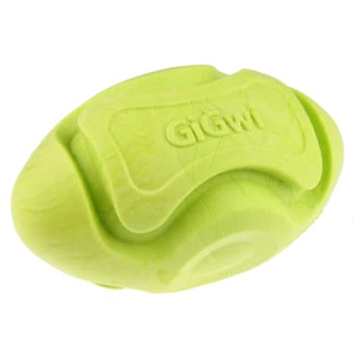 Juguete Perro Gigwi Pelota Rugby Foamer TPR Verde1
