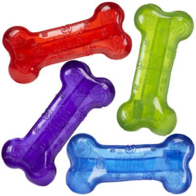 Juguete Perro Kong Squeezz Bone1