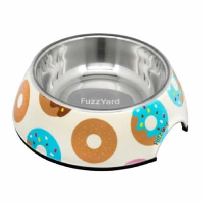 Plato Fuzzyard Dog Bowl Go Donuts