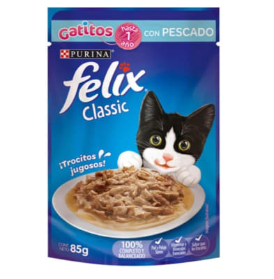 Alimento Humedo Felix Gatitos Pescado Pouch1