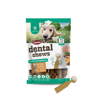 Snack Perro Dental Chews Super Toothbrush Pollo