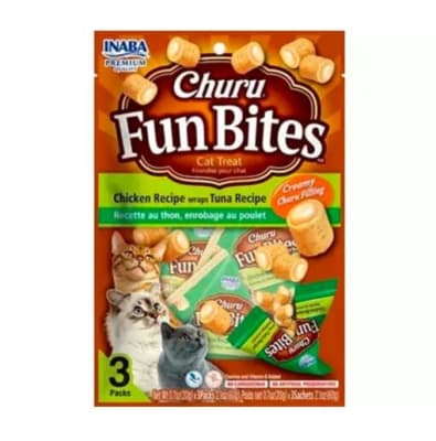 Snack Gato Churu Fun Bites Pollo y Atun