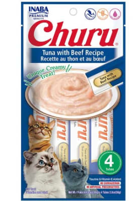 Snack Gato Churu Atun con Carne