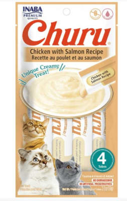 Snack Gato Churu Pollo con Salmon