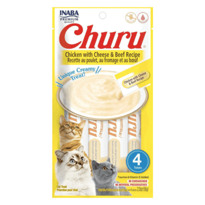 Snack Gato Churu Pollo con Queso y Carne
