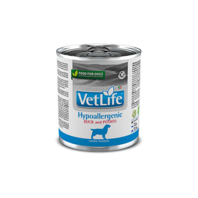 Alimento Humedo Perro Vet Life Wf Hypoallergenic Duck/Potato (300g)