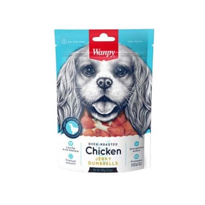 Wanpy Chicken Jerky Dumbells